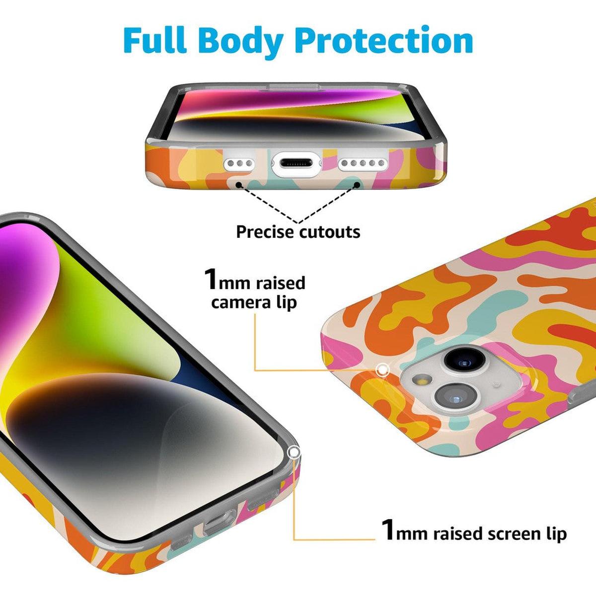 Tropical Color Splash | Abstract Retro Case