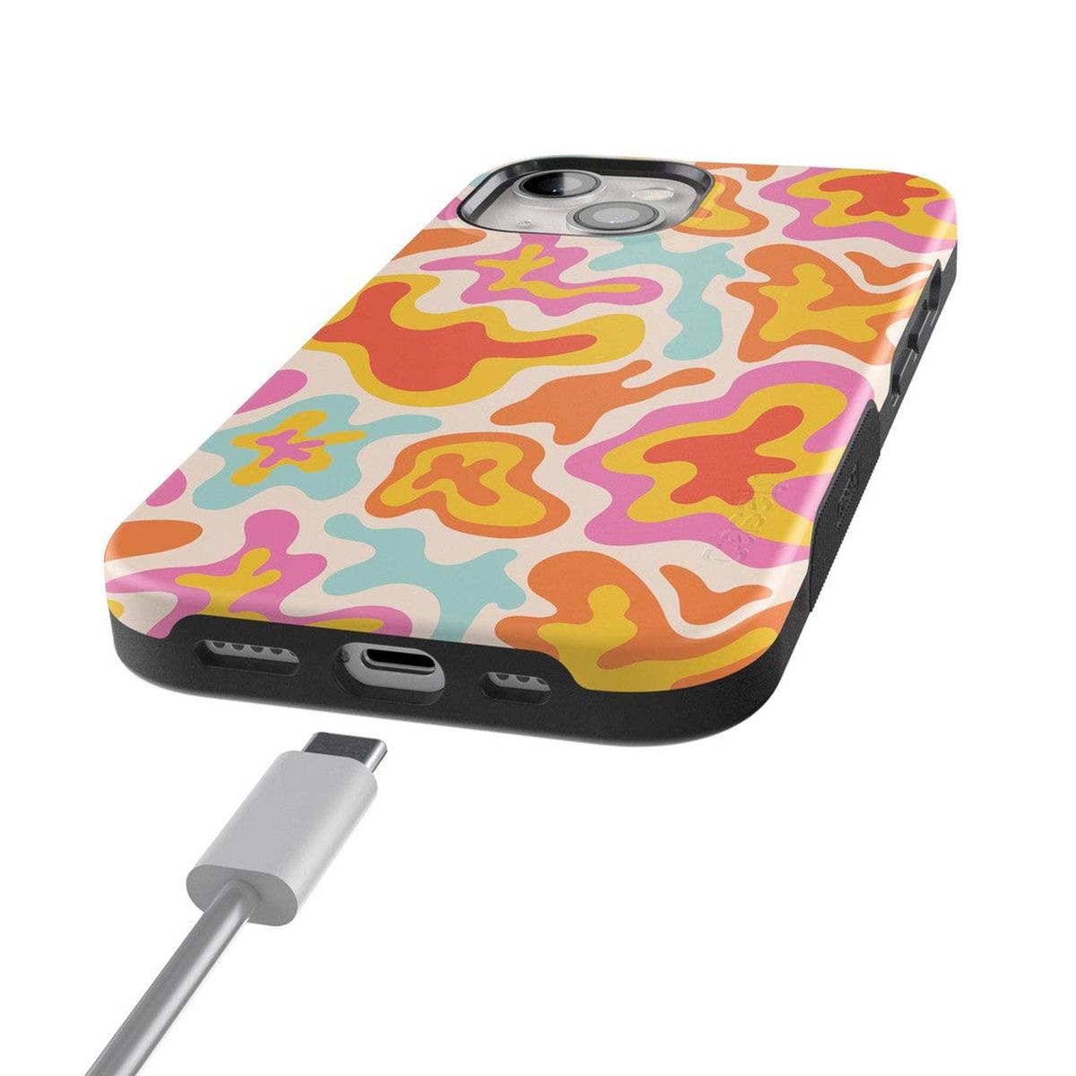 Tropical Color Splash | Abstract Retro Case