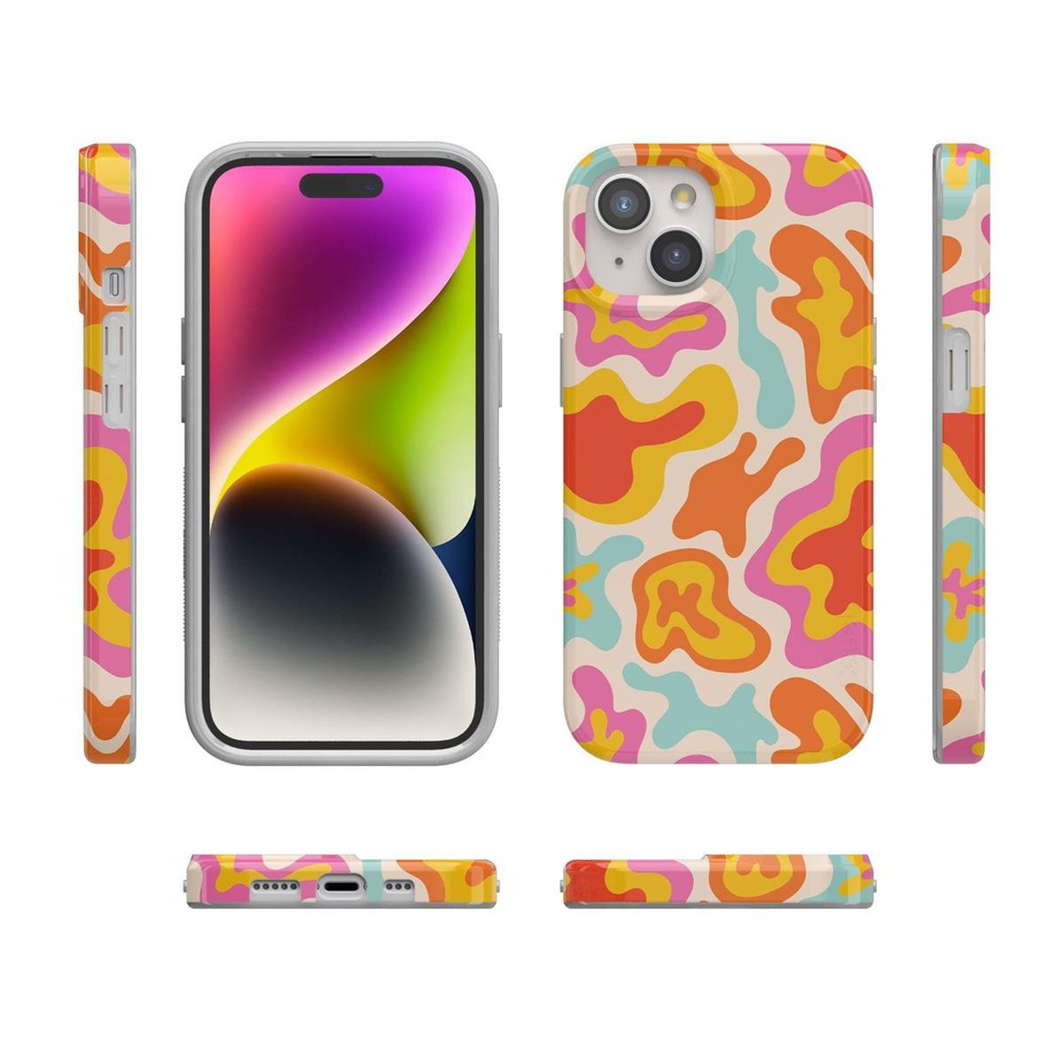 Tropical Color Splash | Abstract Retro Case
