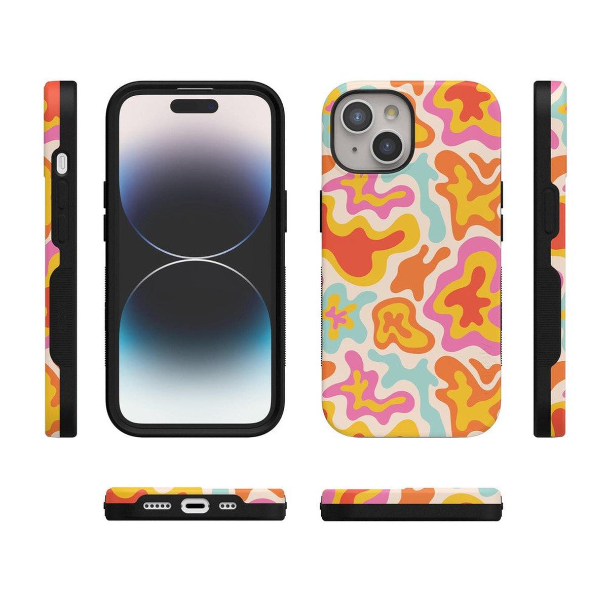 Tropical Color Splash | Abstract Retro Case