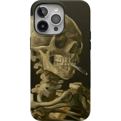 Van Gogh | Head of a Skeleton with a Burning Cigarette Phone Case