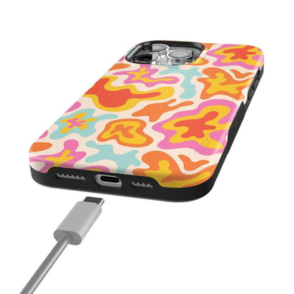Tropical Color Splash | Abstract Retro Case