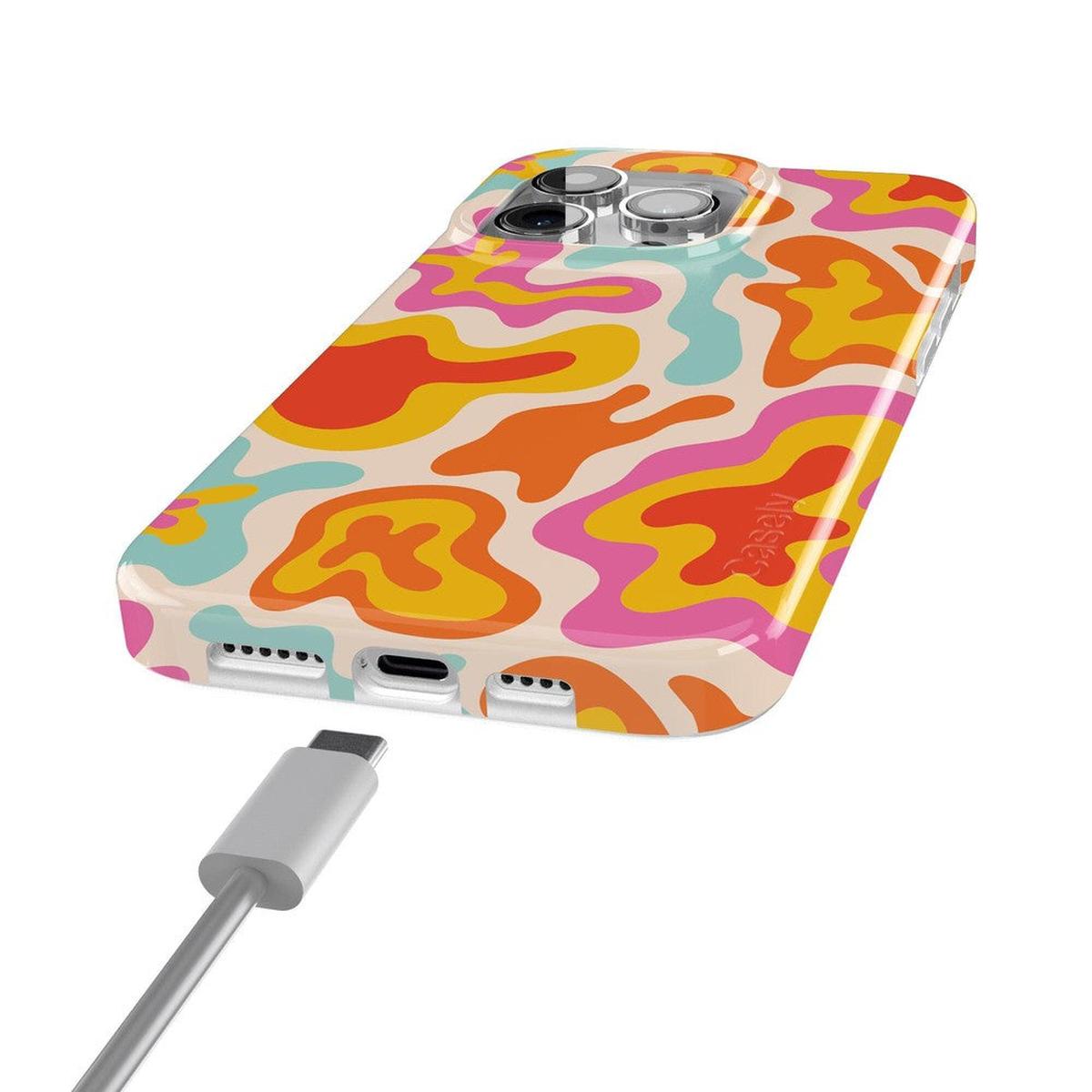 Tropical Color Splash | Abstract Retro Case