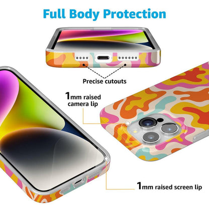 Tropical Color Splash | Abstract Retro Case