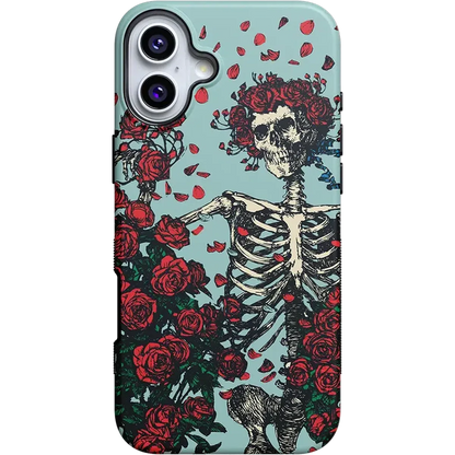 Forever Grateful | Grateful Dead Skeleton Floral Case