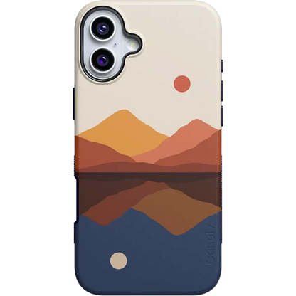 Opposites Attract | Day & Night Colorblock Mountains Case
