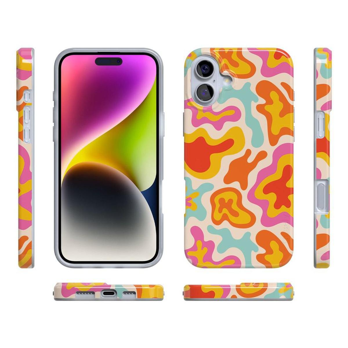Tropical Color Splash | Abstract Retro Case
