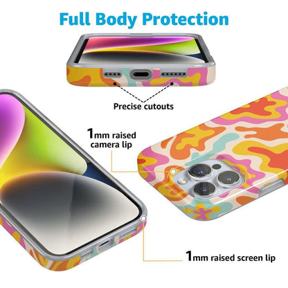 Tropical Color Splash | Abstract Retro Case