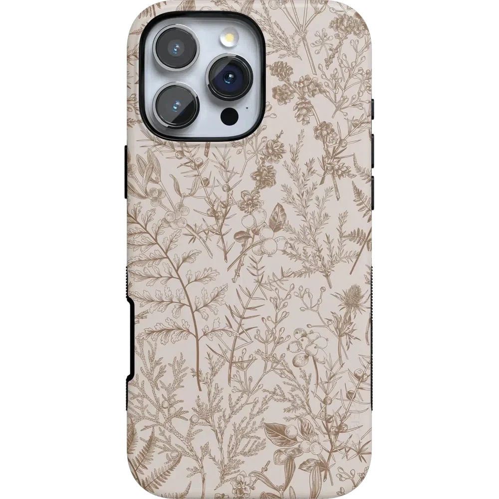 Beige Garden | Neutral Floral Case