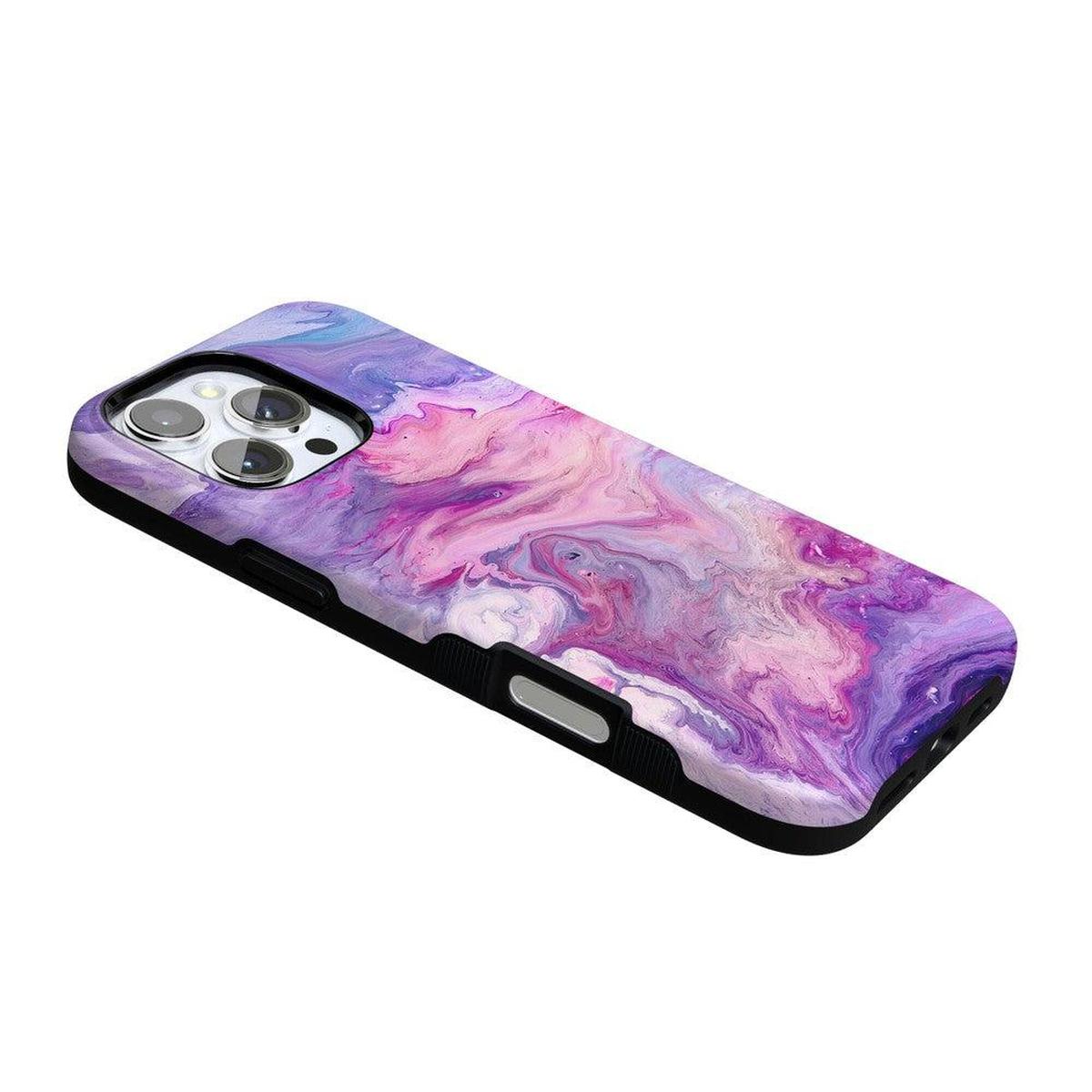Tie Dying Over You | Purple Marble iPhone Case