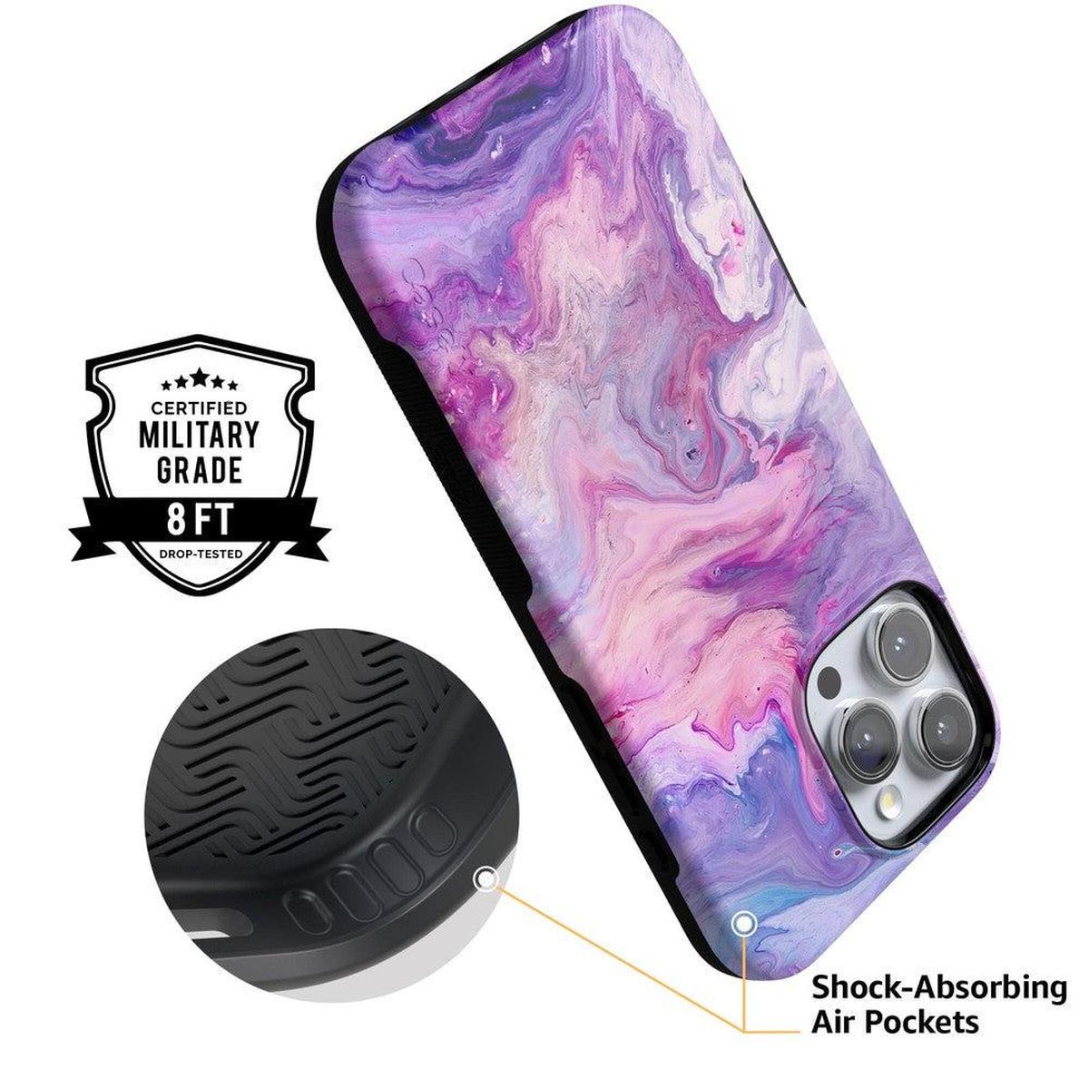 Tie Dying Over You | Purple Marble iPhone Case
