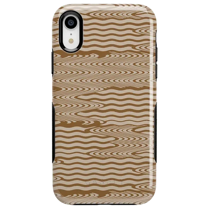 Mocha Ripple | Brown Waves Case
