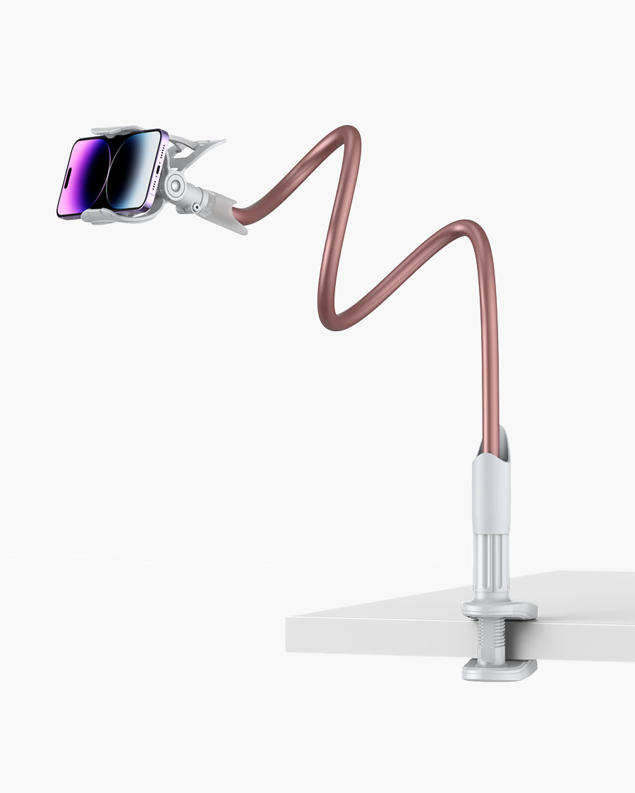 Holder Bed Gooseneck Mount - Cell Phone Clamp Clip for Desk with Grip Flexible Lazy Long Arm for Headboard Bedside