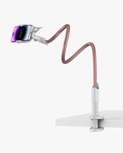 Holder Bed Gooseneck Mount - Cell Phone Clamp Clip for Desk with Grip Flexible Lazy Long Arm for Headboard Bedside