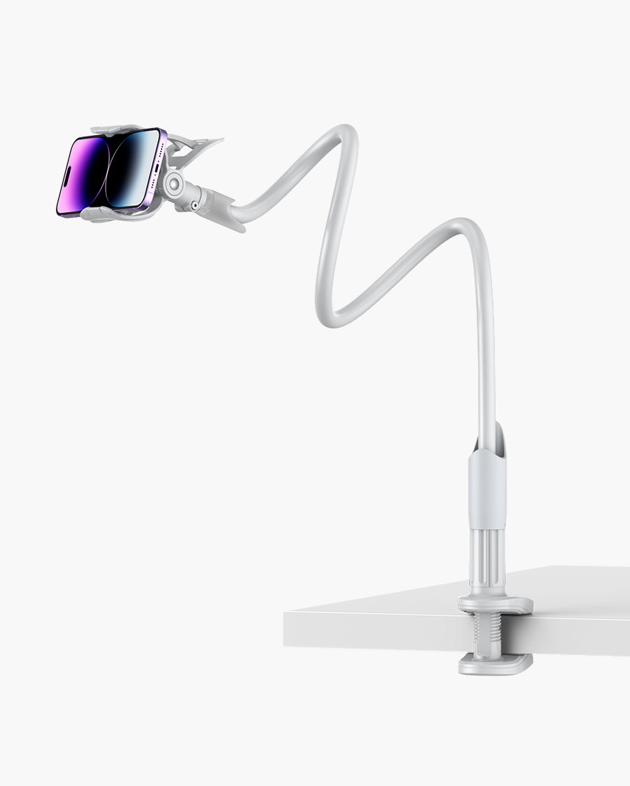Holder Bed Gooseneck Mount - Cell Phone Clamp Clip for Desk with Grip Flexible Lazy Long Arm for Headboard Bedside