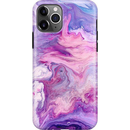 Tie Dying Over You | Purple Marble iPhone Case