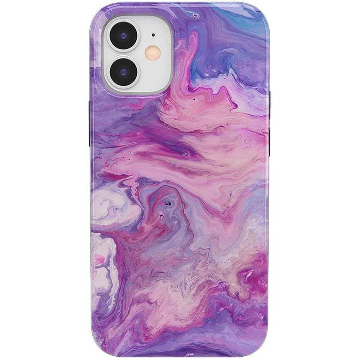 Tie Dying Over You | Purple Marble iPhone Case