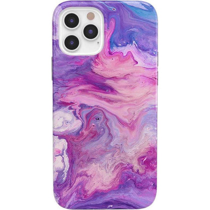 Tie Dying Over You | Purple Marble iPhone Case