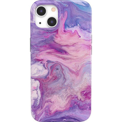 Tie Dying Over You | Purple Marble iPhone Case