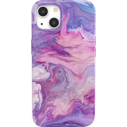 Tie Dying Over You | Purple Marble iPhone Case
