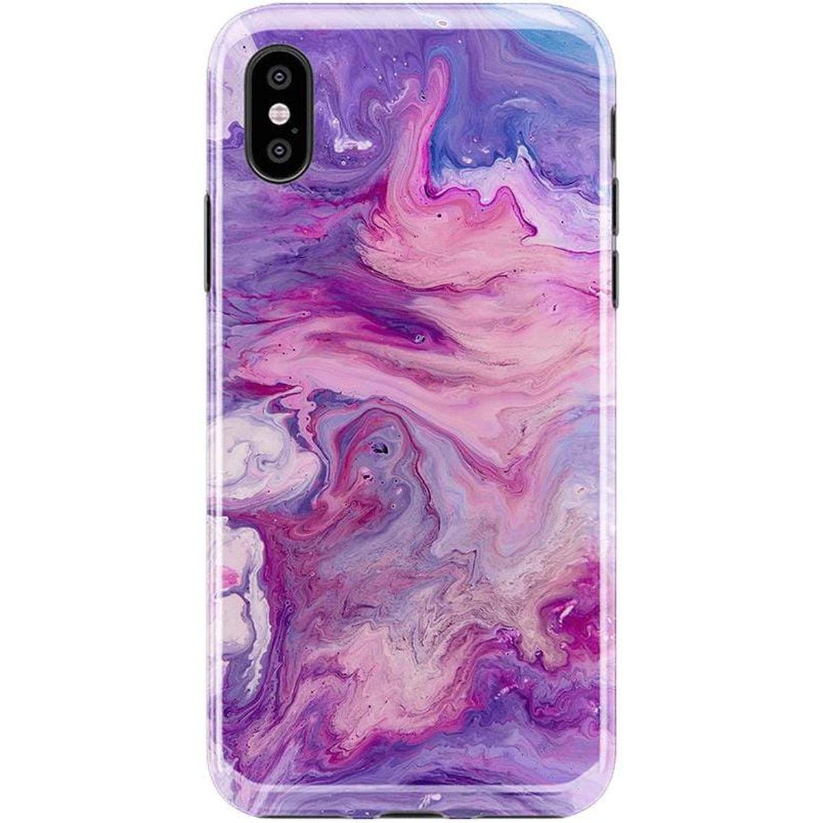Tie Dying Over You | Purple Marble iPhone Case