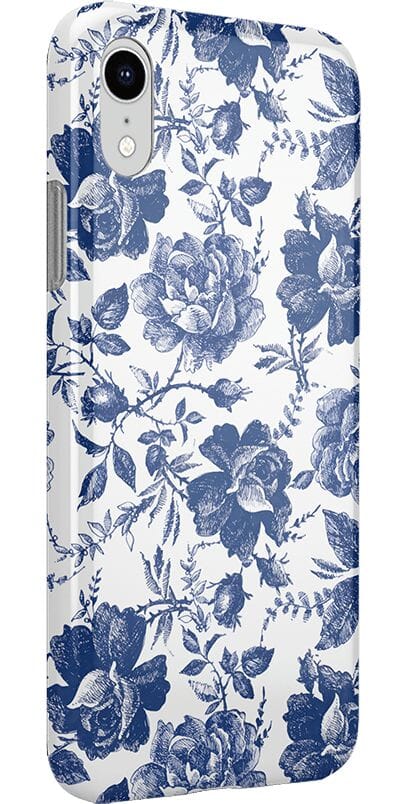 Rose to Fame | Blue & White Rose Floral Case