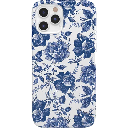 Rose to Fame | Blue & White Rose Floral Case