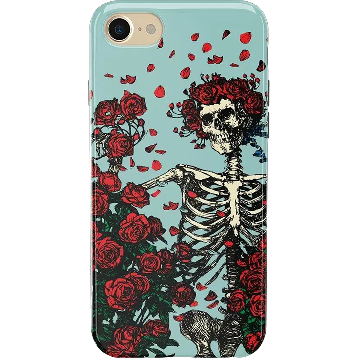 Forever Grateful | Grateful Dead Skeleton Floral Case