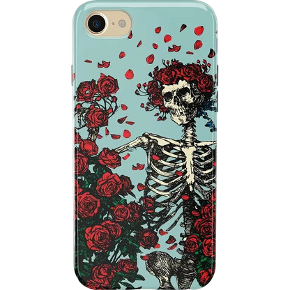 Forever Grateful | Grateful Dead Skeleton Floral Case