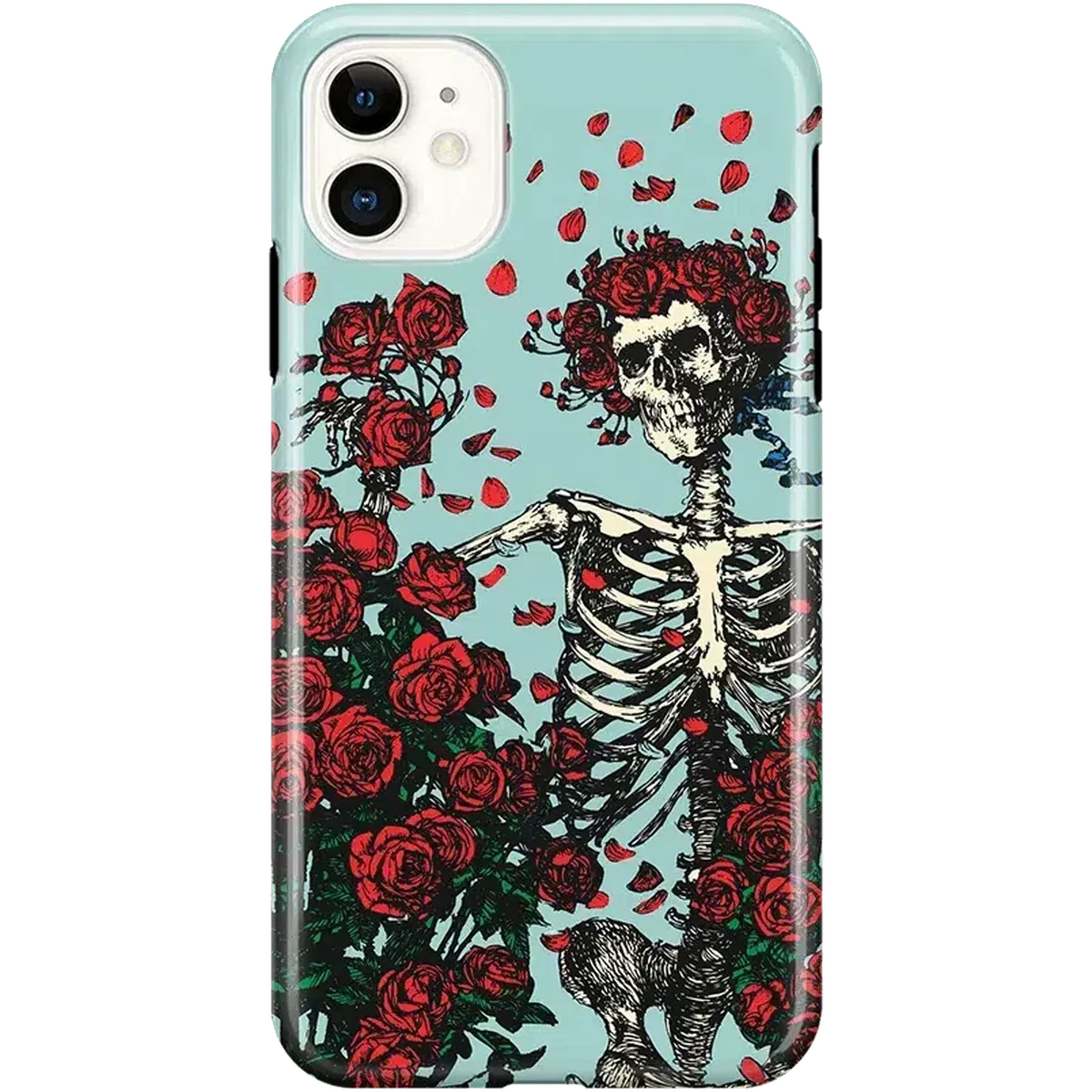 Forever Grateful | Grateful Dead Skeleton Floral Case
