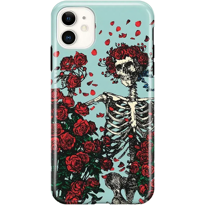 Forever Grateful | Grateful Dead Skeleton Floral Case