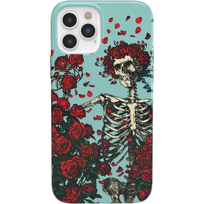 Forever Grateful | Grateful Dead Skeleton Floral Case
