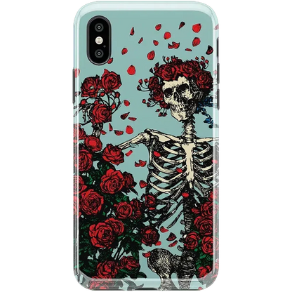 Forever Grateful | Grateful Dead Skeleton Floral Case