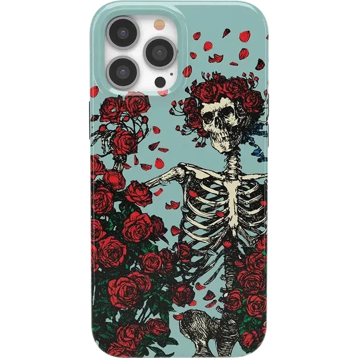 Forever Grateful | Grateful Dead Skeleton Floral Case