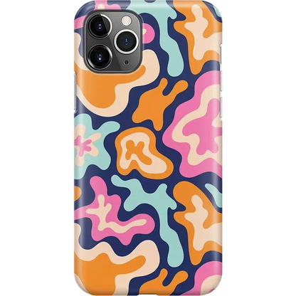 Midnight Color Splash | Abstract Retro Case