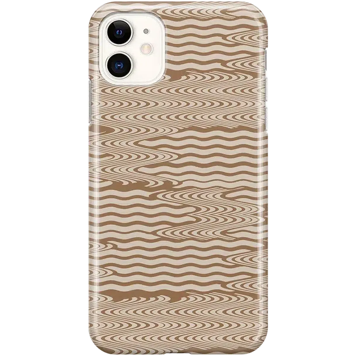 Mocha Ripple | Brown Waves Case
