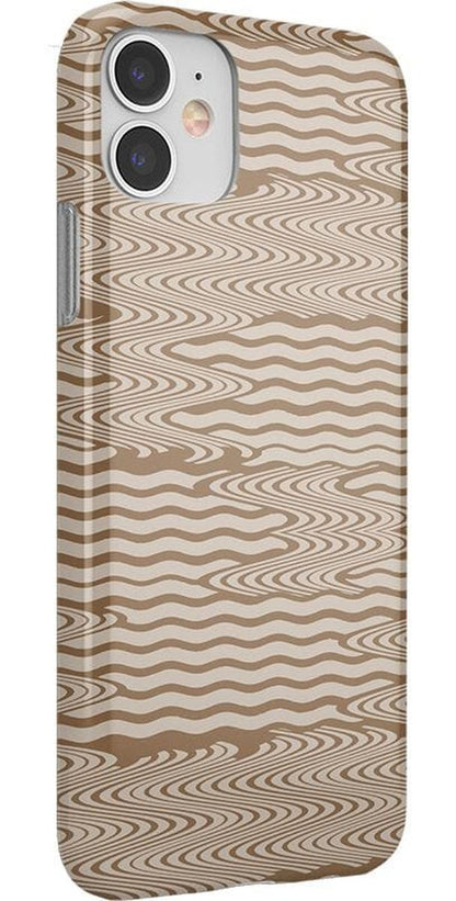 Mocha Ripple | Brown Waves Case