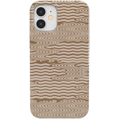 Mocha Ripple | Brown Waves Case
