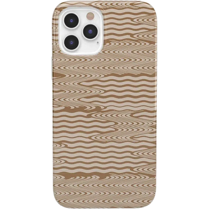 Mocha Ripple | Brown Waves Case