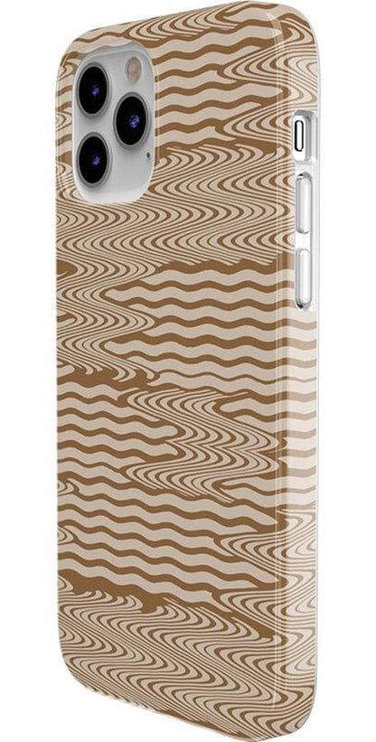 Mocha Ripple | Brown Waves Case