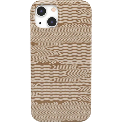 Mocha Ripple | Brown Waves Case