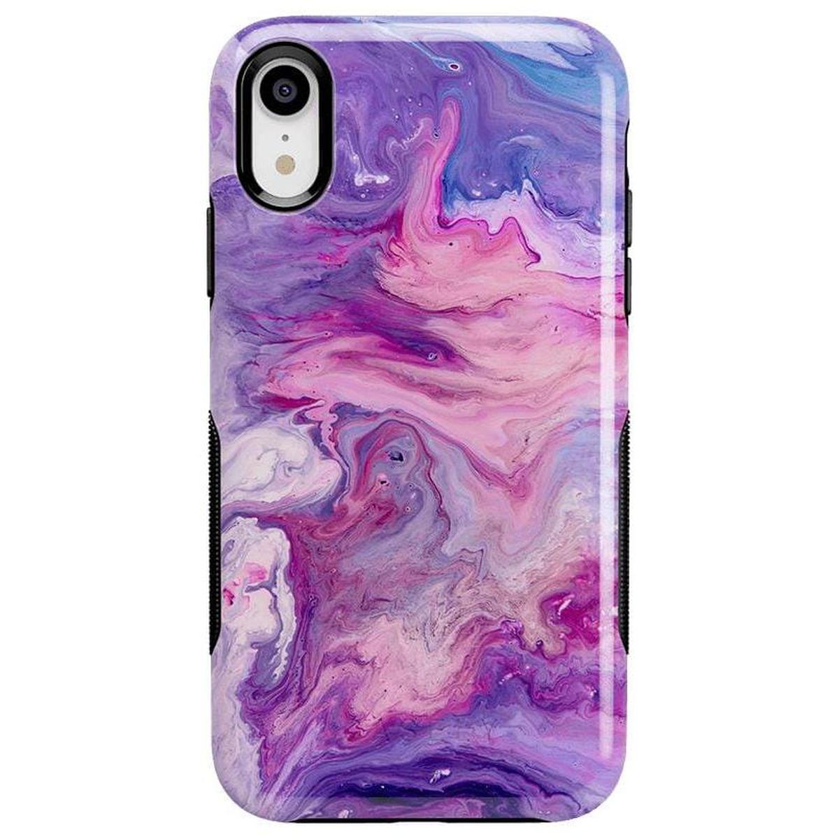 Tie Dying Over You | Purple Marble iPhone Case