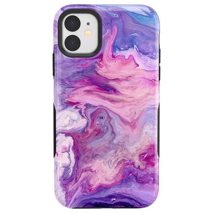 Tie Dying Over You | Purple Marble iPhone Case