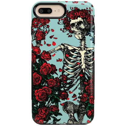 Forever Grateful | Grateful Dead Skeleton Floral Case