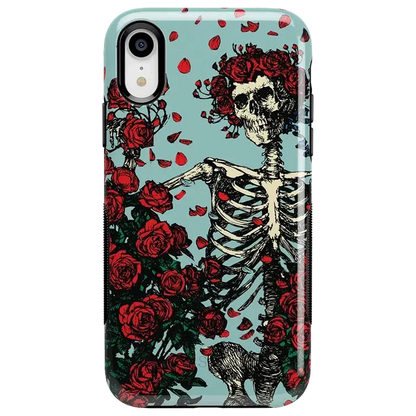 Forever Grateful | Grateful Dead Skeleton Floral Case