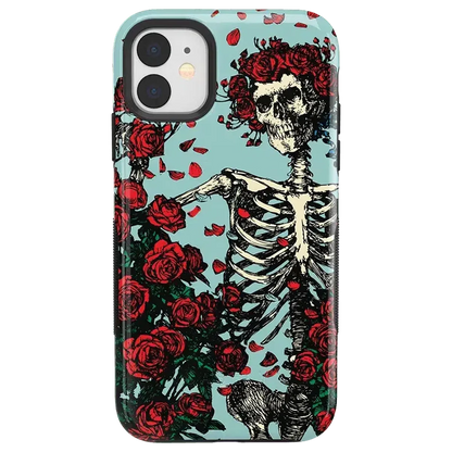 Forever Grateful | Grateful Dead Skeleton Floral Case