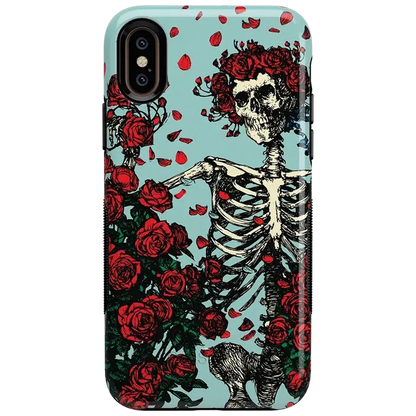 Forever Grateful | Grateful Dead Skeleton Floral Case