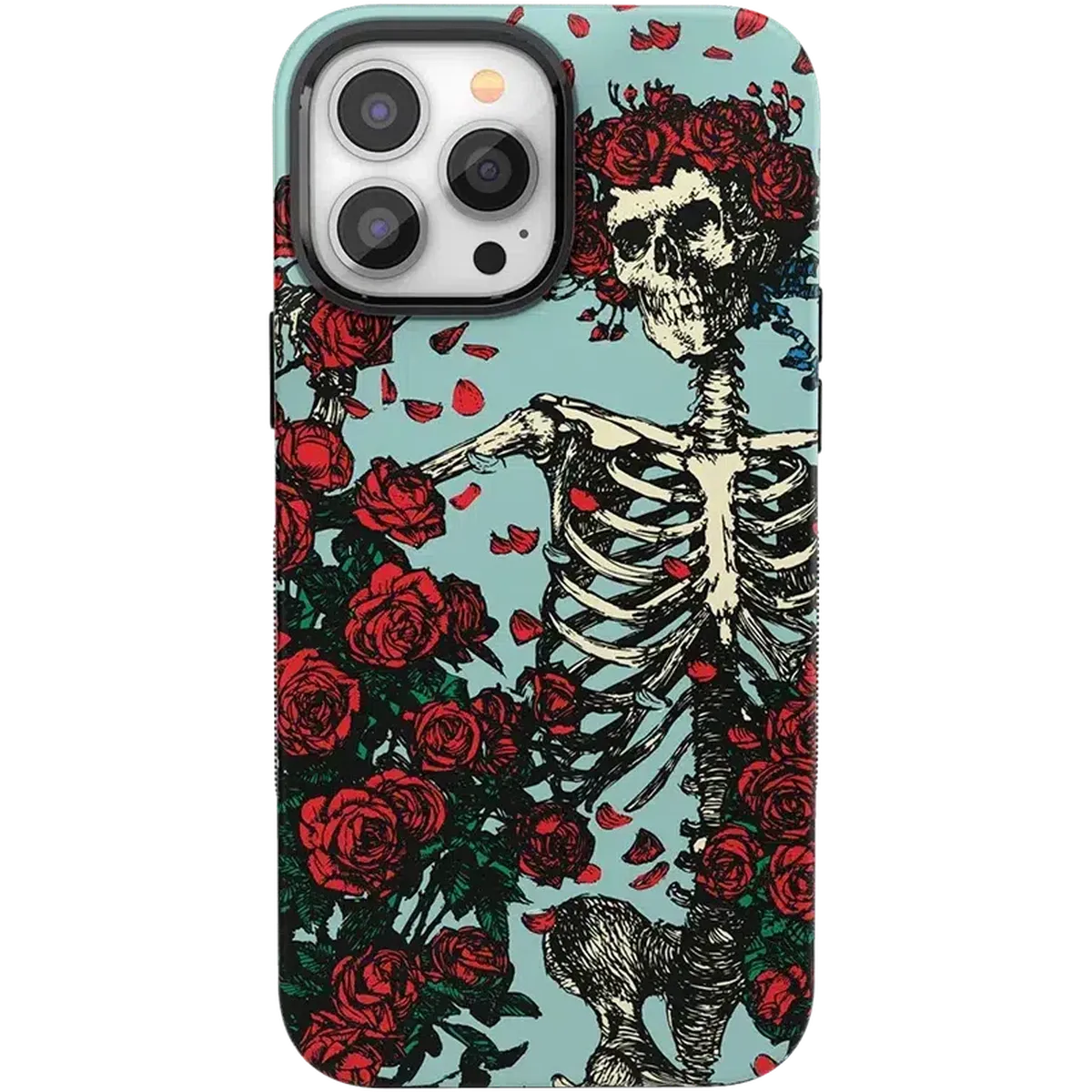 Forever Grateful | Grateful Dead Skeleton Floral Case