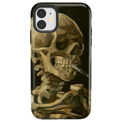 Van Gogh | Head of a Skeleton with a Burning Cigarette Phone Case