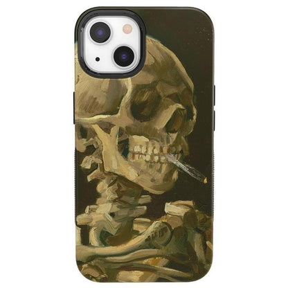 Van Gogh | Head of a Skeleton with a Burning Cigarette Phone Case